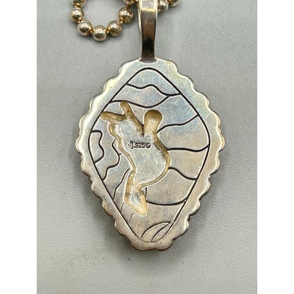 Carolyn Pollack Hummingbird Pendant Necklace Silver 925 Relios Crushed Turquoise - Picture 5 of 7